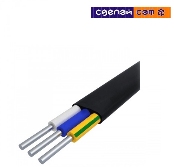 Кабель АВВГ-П 3х2,5-0,66