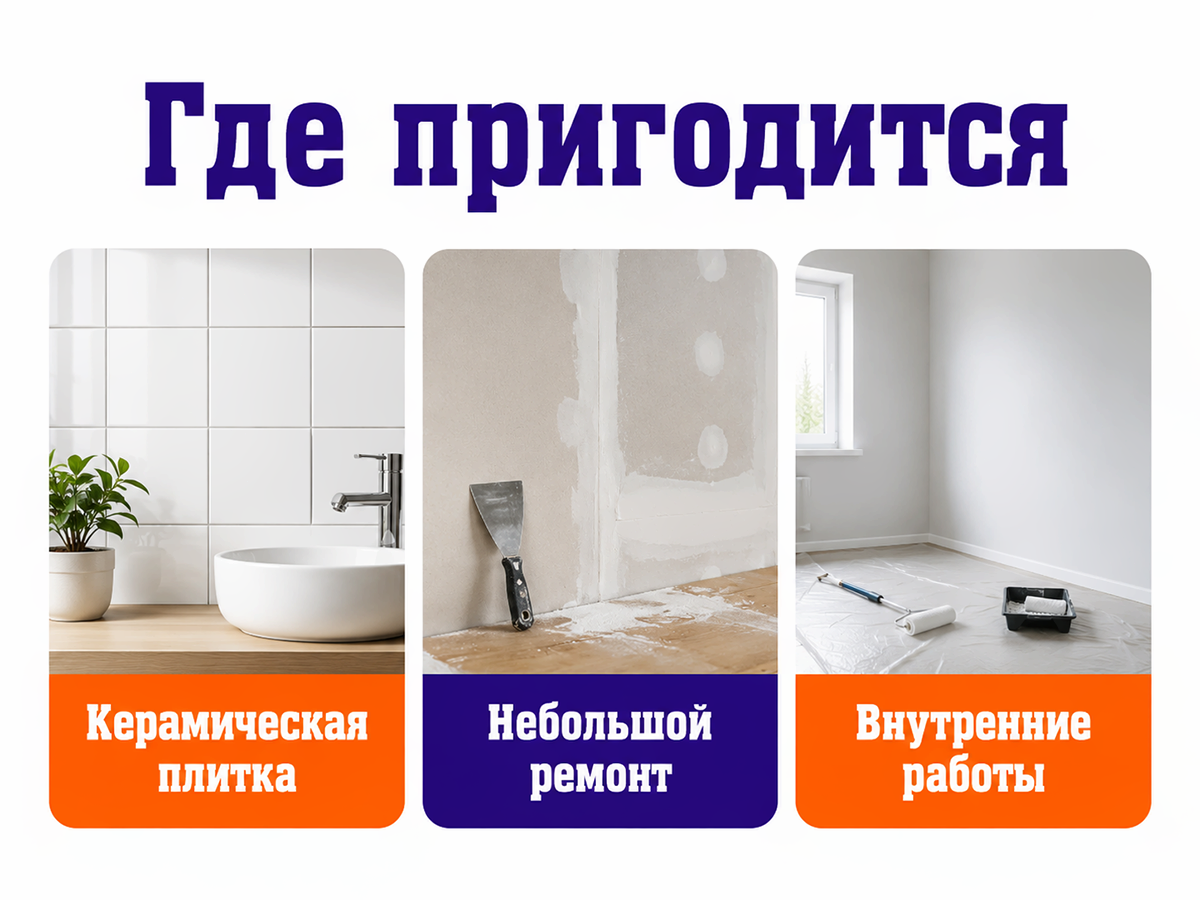 LUX клей для гипсокартона, 2 кг фото 3