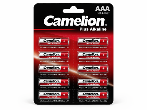 Camelion батарейка Plus Alkaline AAA (LR03), 1,5 В, 10 шт