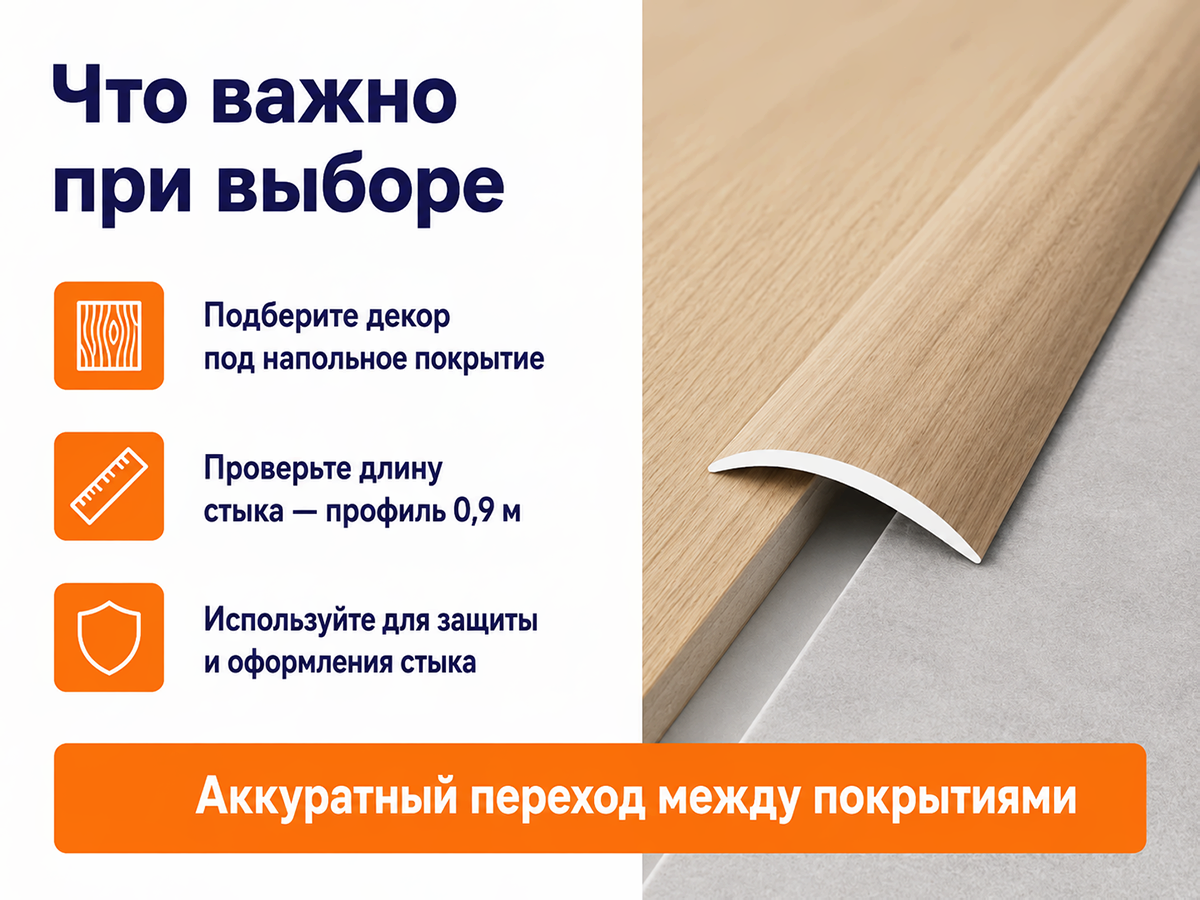 КТМ-2000 порог алюминиевый 110-617K, дуб белёный, 900 мм фото 4