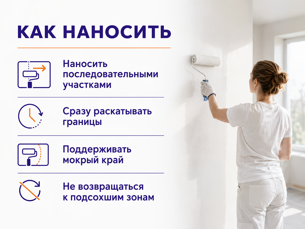 Краска акриловая ERICA для стен и потолков, белая матовая, 4,5 кг фото 5