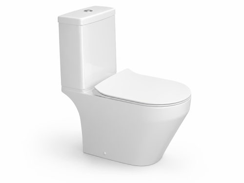Унитаз-компакт Керамин Бари R Slim, белый, сиденье Slim с микролифтом, арматура Инкоэр