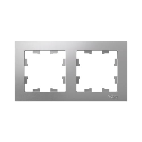 ATN000302 ATLASDESIGN 2-постовая РАМКА, универсальная, АЛЮМИНИЙ