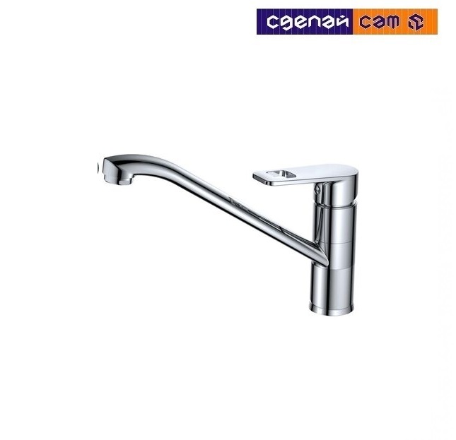 Смеситель для кухни FLAT настольный с высоким корпусом