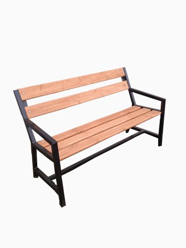 Скамейка садовая с подлокотниками