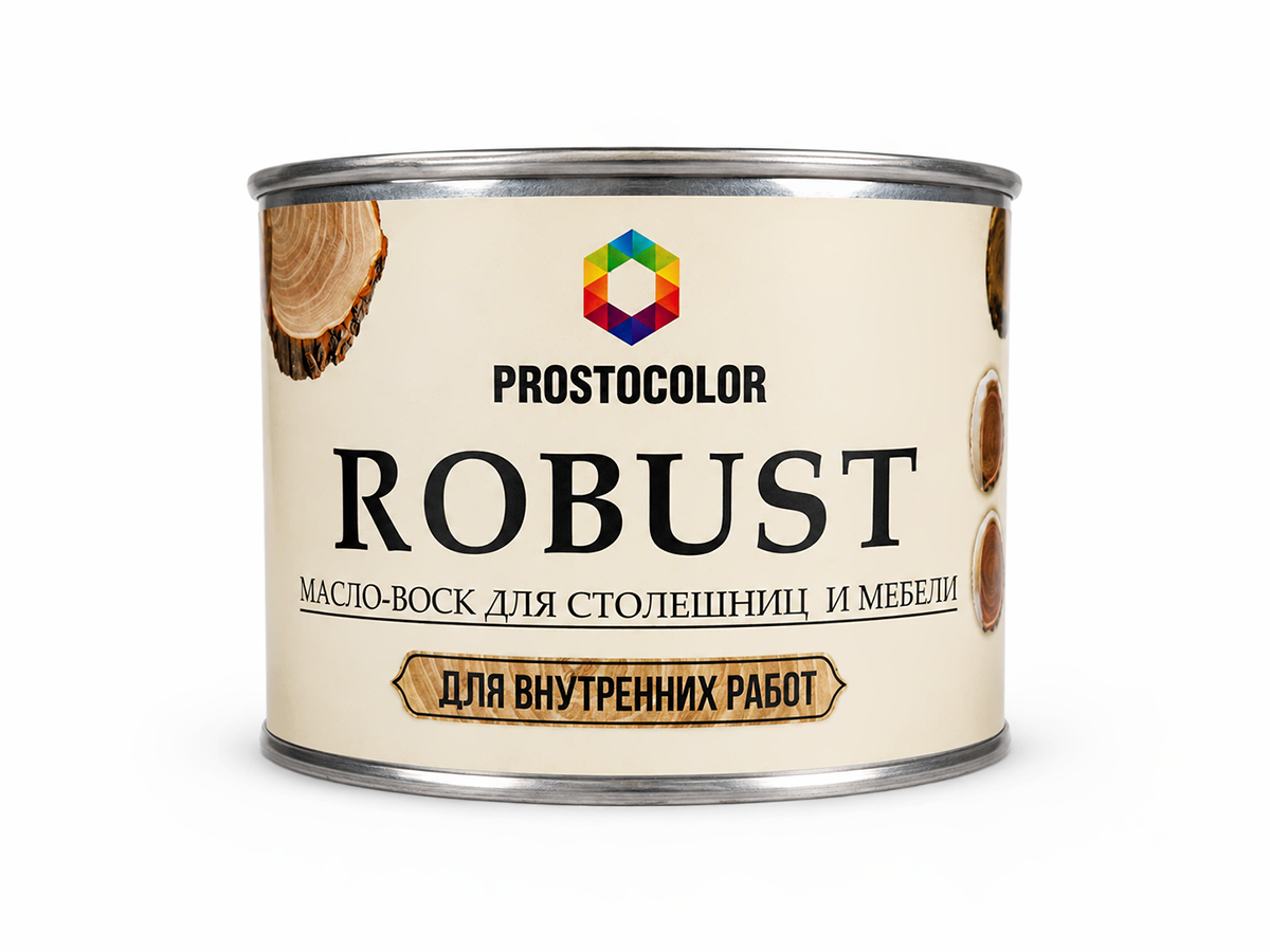 Масло-воск PROSTOCOLOR ROBUST для столешниц и мебели, бесцветное, 0,4 л
