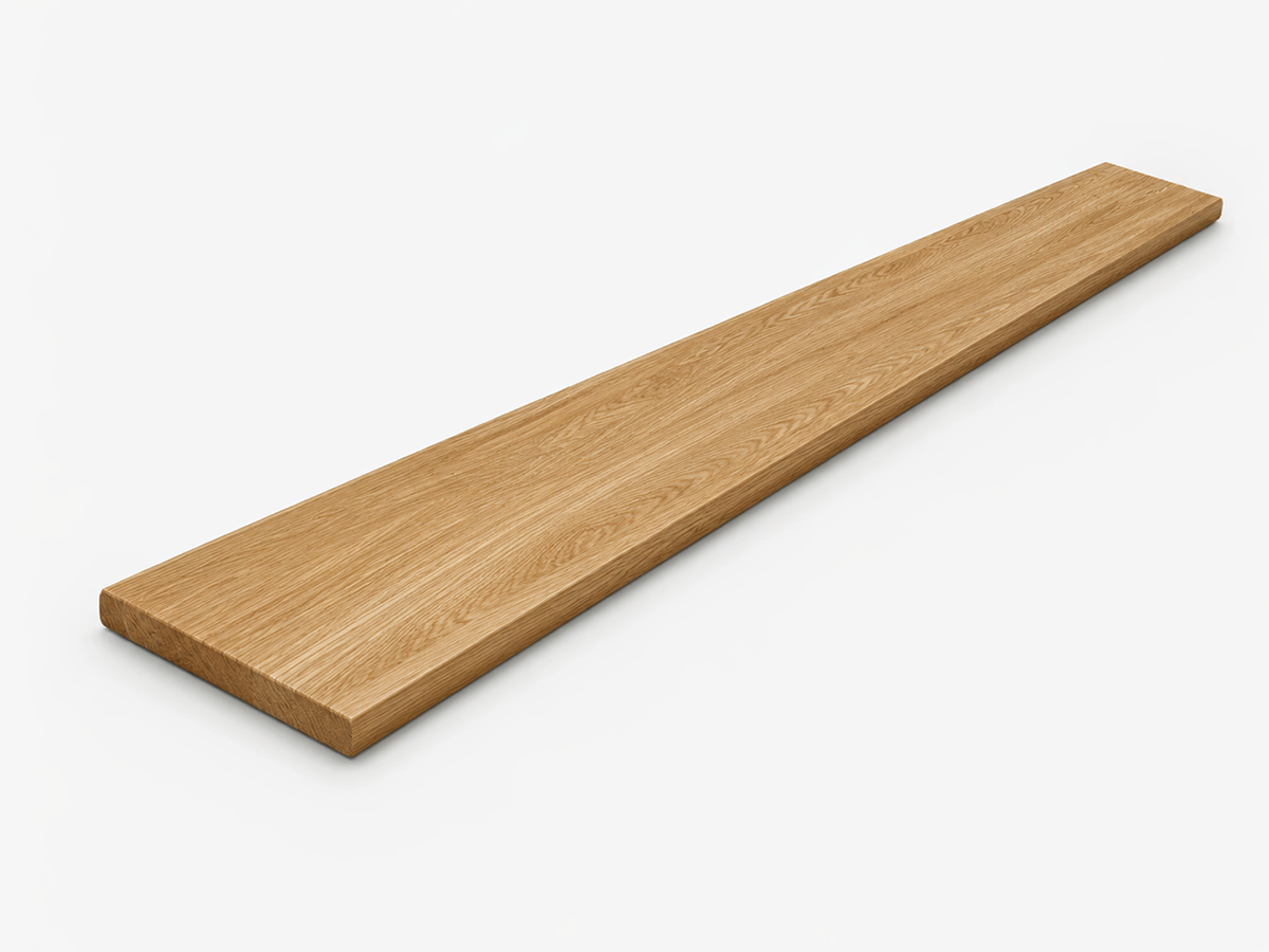 Мебельный щит из дуба цельноламельный, 2000×200×40 мм, сорт BC