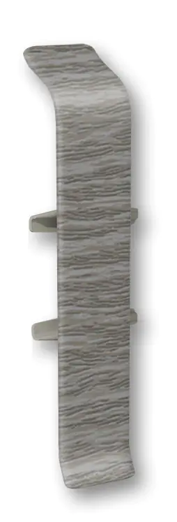 Соединитель  для плинтуса 70мм "Идеал Деконика", 210 Дуб пепельный