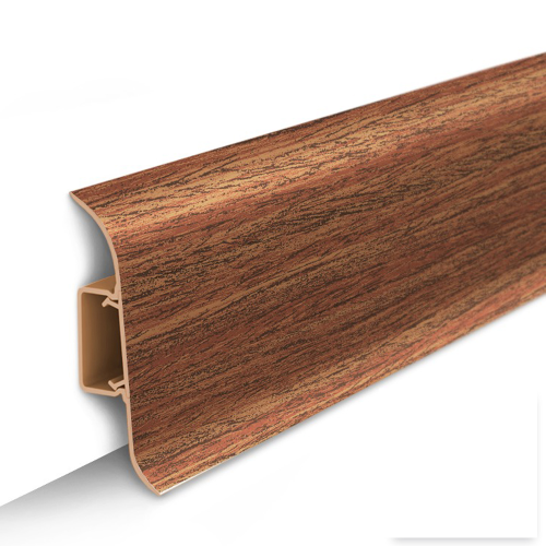 Плинтус напольный с центральной планкой 55мм 2,2м "Идеал Классик", 341 Ольха              