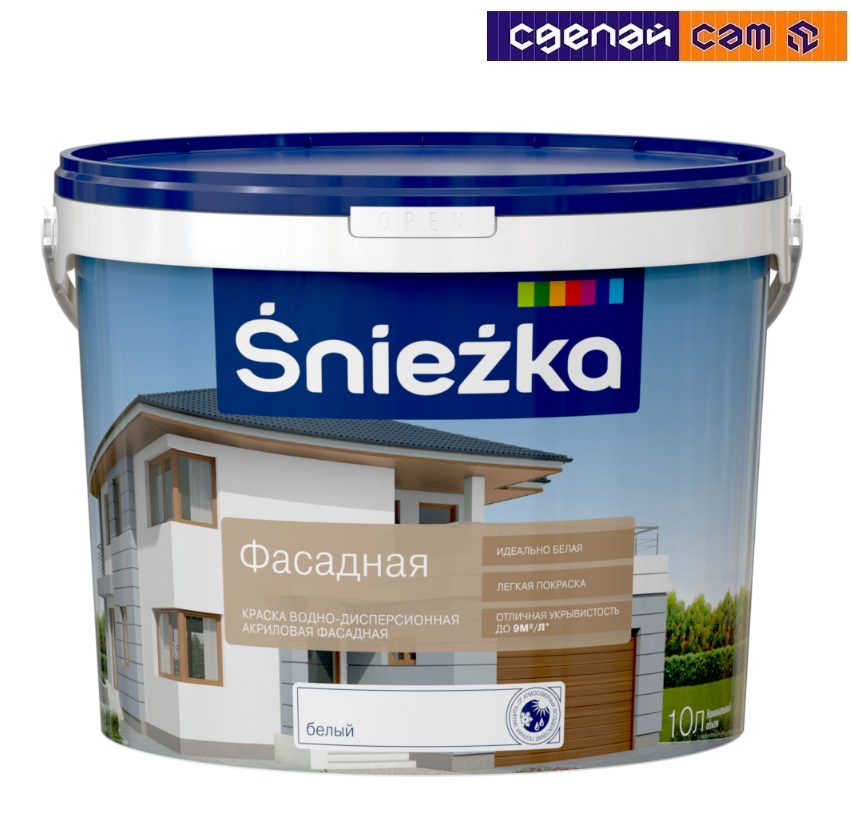Краска SNIEZKA EXTRA FASADOWA белая 5л