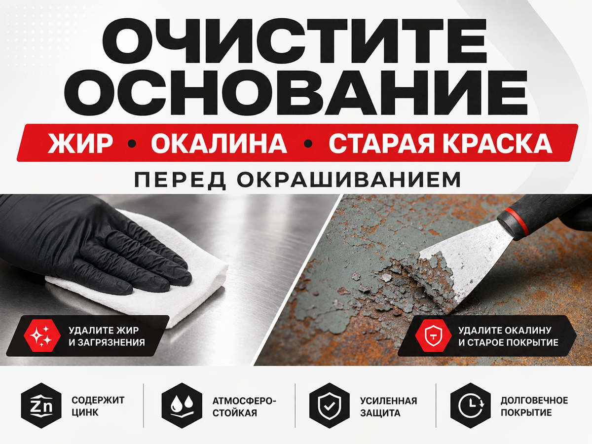 Грунт-эмаль NORDEN ARCTICOR 4 в 1, красная RAL 3020, 0,9 кг фото 3