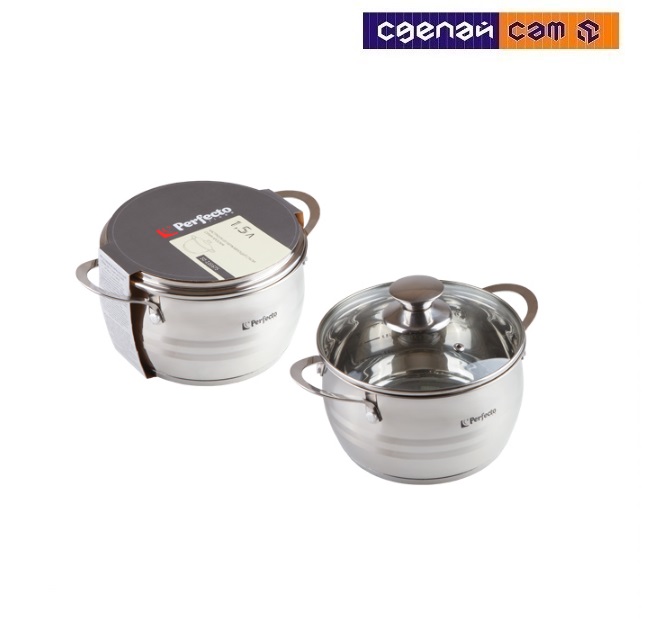 Кастрюля из нерж.стали, 2.8 л, ф 18 x 10.5, серия ARCELIA (Арселия), PERFECTO LINEA