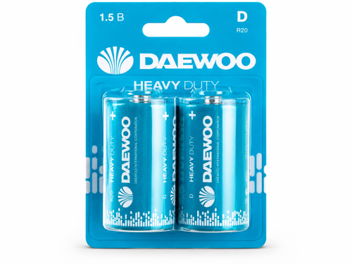 Daewoo батарейки D (R20), 1,5 В, 2 шт