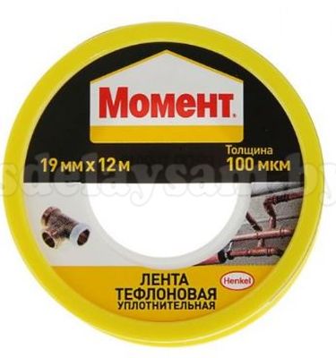 Момент лента уплотнительная тефлоновая 12м 