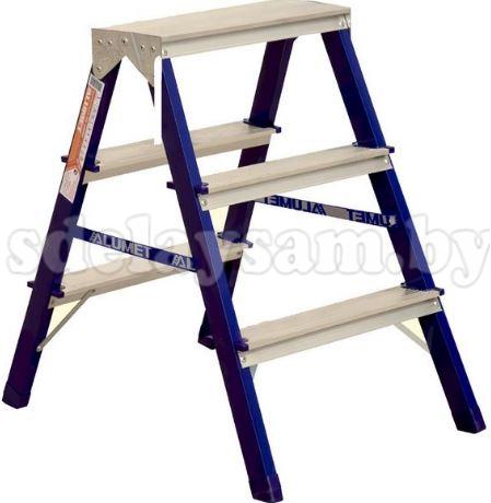 Стремянка двухсторонняя стальная 3-х ступенчатая