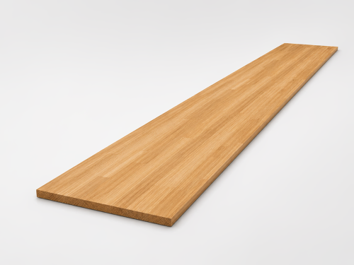 Мебельный щит из дуба 2200×600×20 мм, цельноламельный, сорт 1/2