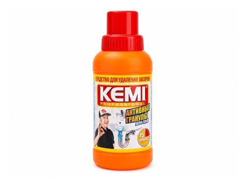 Средство для удаления засоров KEMI Professional «Активные гранулы», 250 г
