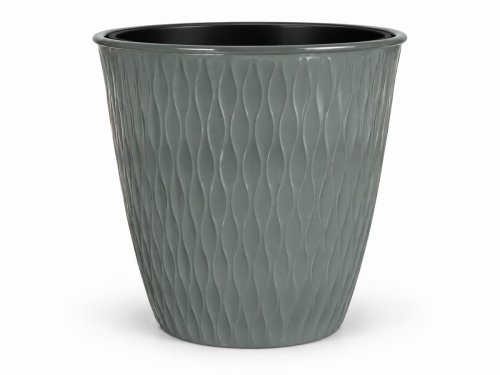 Кашпо ElfPlast Kerama 497, 8,5 л, графитовое