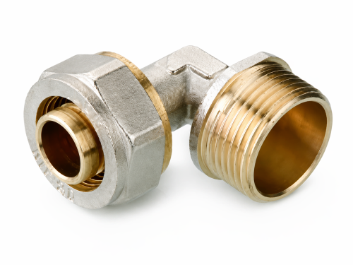 Уголок обжимной Ledeme L20×3/4M, 20 мм × 3/4″ НР