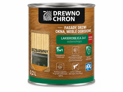 Лакобейц 2 в 1 DREWNOCHRON, натуральный, 0,2 л