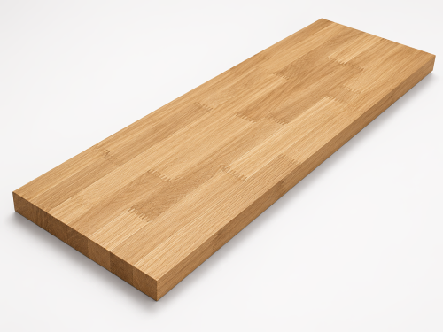 Мебельный щит из дуба 1400×650×40 мм, сорт 2/3, цельноламельный