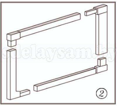 Комплект сборки москитной сетки коричнев. 1,5*0,75м ,07650
