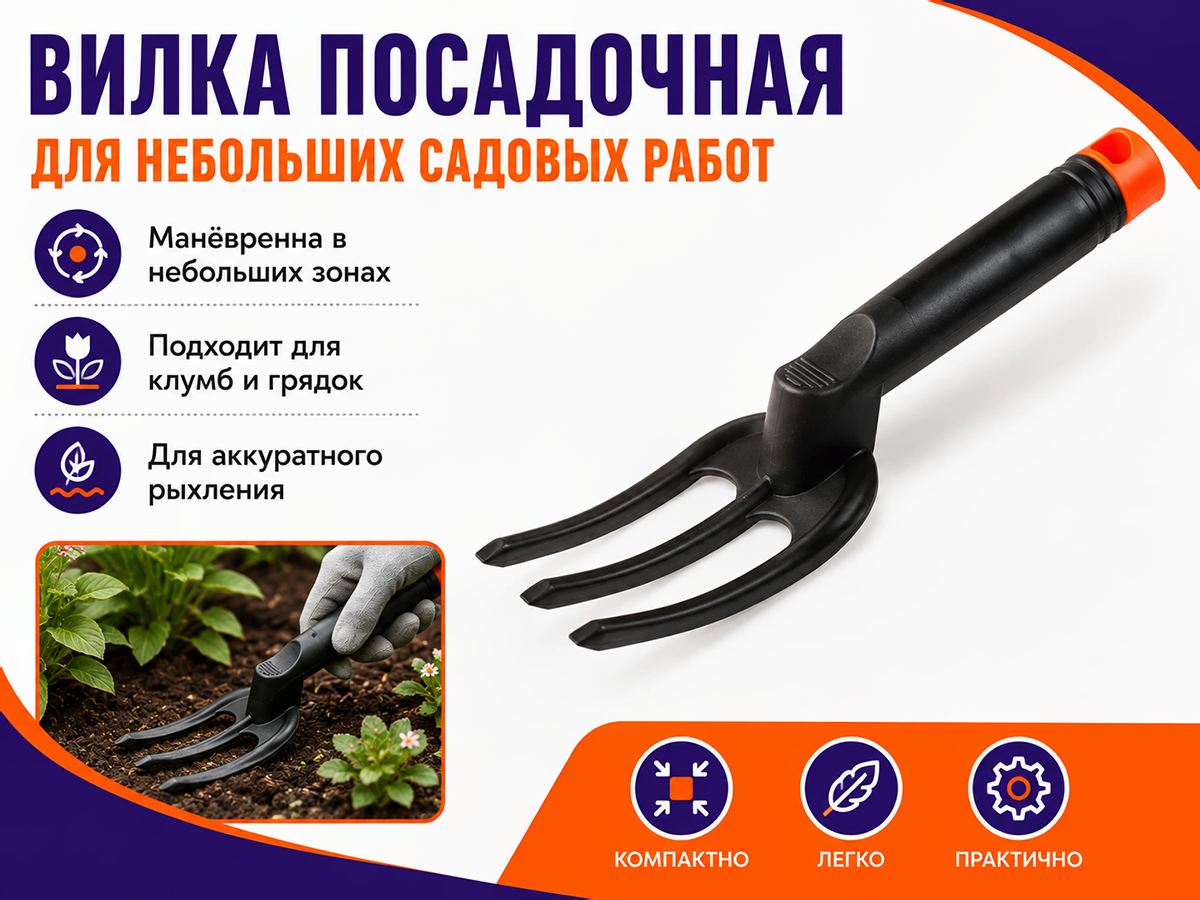 Вилка посадочная пластмассовая STARTUL GARDEN ST6094-07