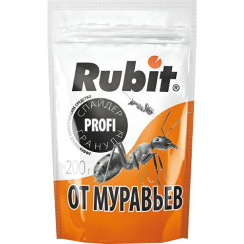 RUBIT Спайдер гранулы от муравьев 200г (дой-пак) /4660018790698/ Страна ввоза РФ, Страна пр-ва РФ