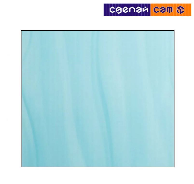 Экран под ванну 1,7м волна голубая 