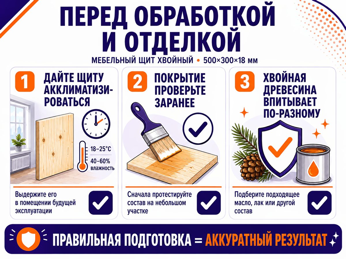 Щит 500*300*18 сосна, РБ купить в Минске по лучшим ценам