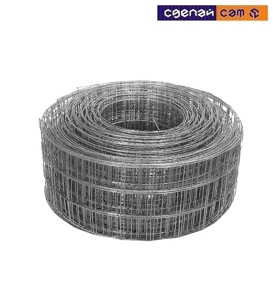 Сетка сварная 50х60х1,6мм в рулонах, размером 0,15х25м(ЁЖ)