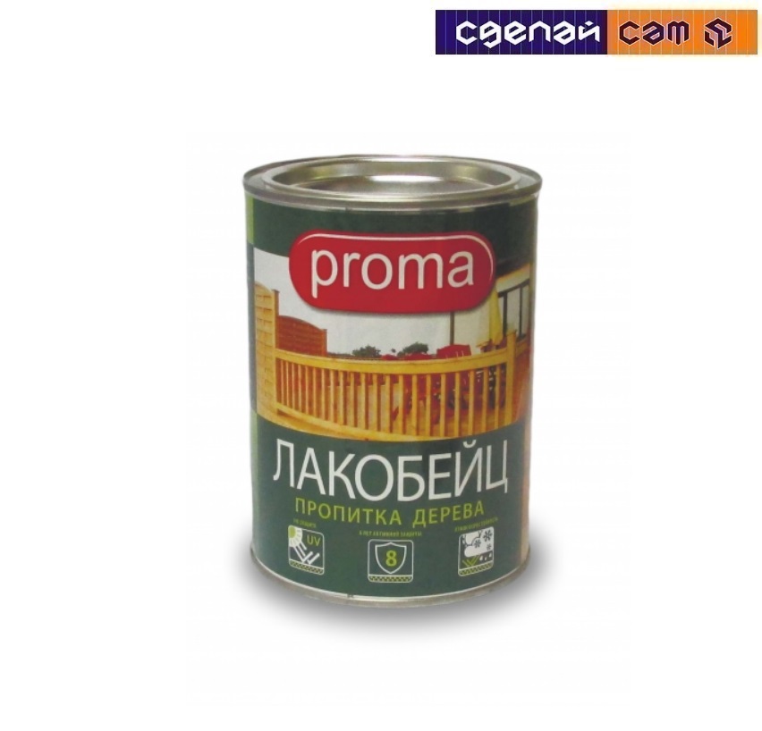 Лак ПФ-11 Лакобейц пропитка дерева Proma Сосна 0,7л