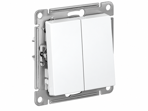 Systeme Electric переключатель двухклавишный AtlasDesign ATN000165, схема 6, 10 AX