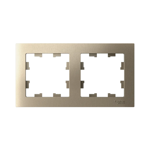 ATLASDESIGN 2-постовая РАМКА, универсальная, ШАМПАНЬ (578901)