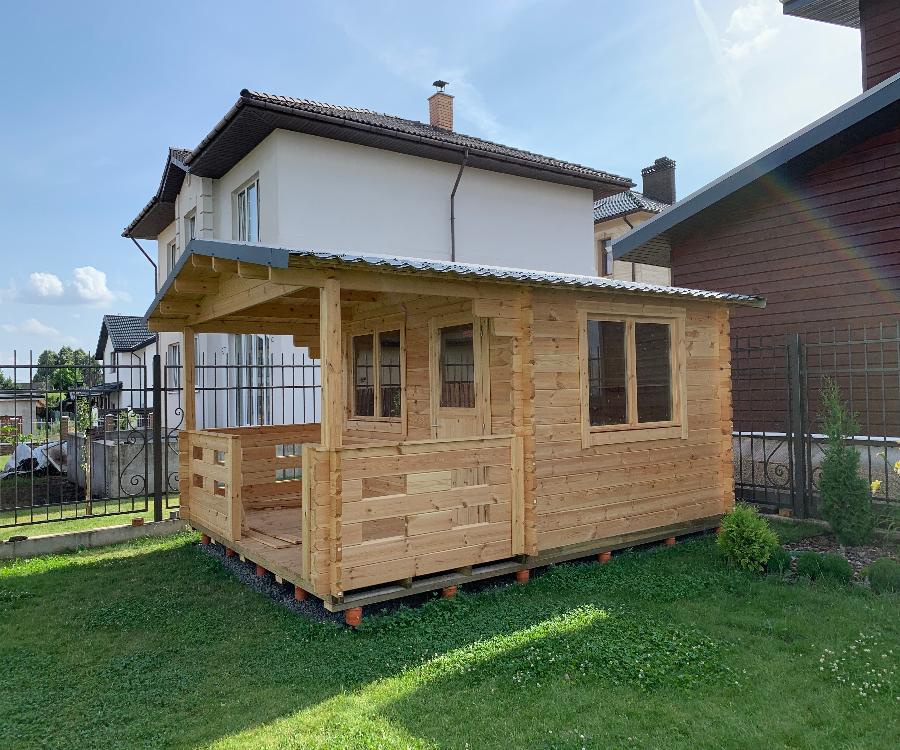 Садовый домик Elza 4,8x3,6 толщина 44 мм (готовая комплектация)