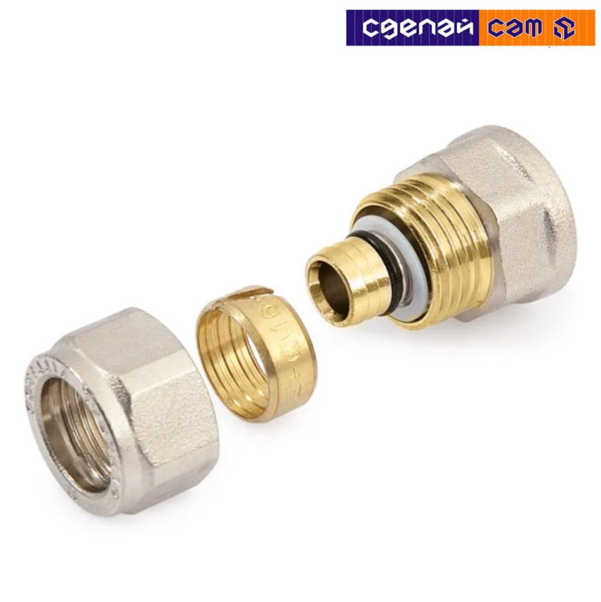 Муфта с внутренней резьбой резьбовые фитинги 16х1/2 (3702L01216)