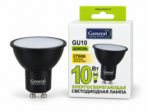Лампа светодиодная General GLDEN-MR16-DIF-1