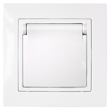 Розетка РС16-356 с заземляющим контактом брызгозащищенная