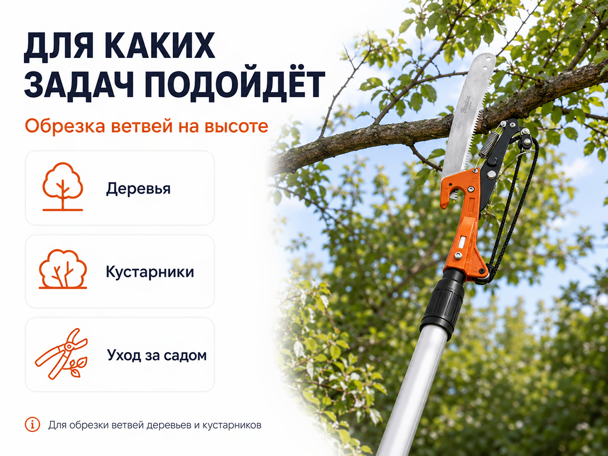 Bradas пила садовая с секатором V-SERIES, 330 мм, без черенка фото 3