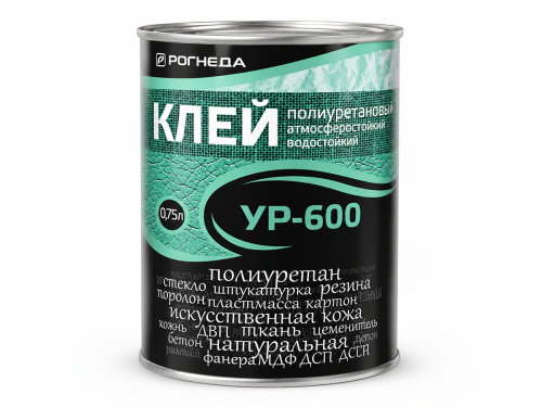 Клей полиуретановый Рогнеда УР-600, бесцветный, 0,75 л