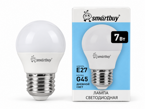Smartbuy G45 светодиодная лампа 7 Вт, модель G45-07W/4