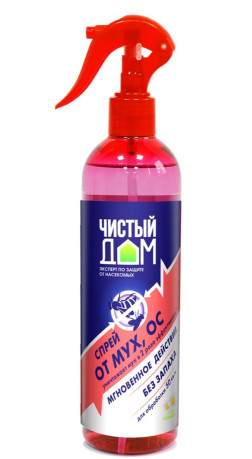 ЧД Спрей от мух и ос (фл 400 мл) /4601826016648/ (Страна пр-ва РФ, страна ввоза РФ)