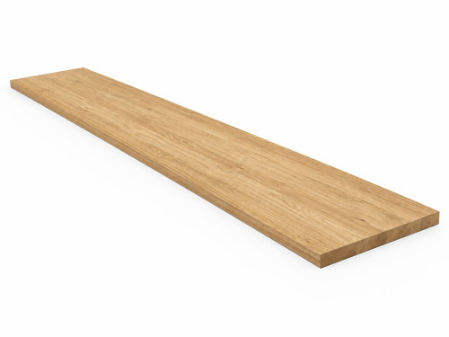 Мебельный щит из дуба 2200×600×20 мм, цельноламельный, сорт 1/2