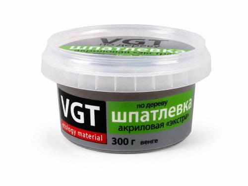 Шпатлёвка VGT Экстра по дереву, венге, 0,3 кг