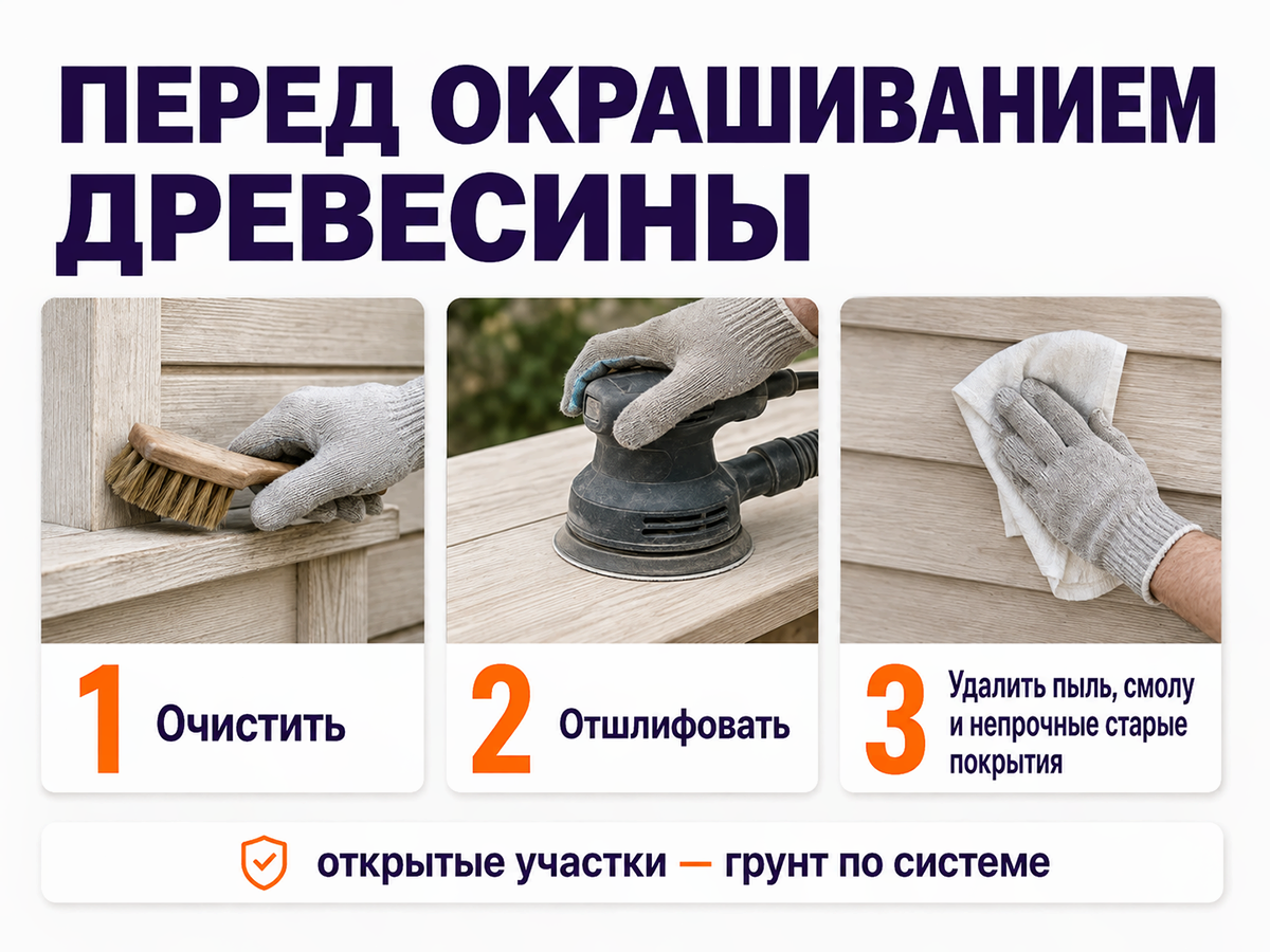 Краска COLORLUX для дерева, цоколя и бетона, тёплый белый, 1 кг фото 4