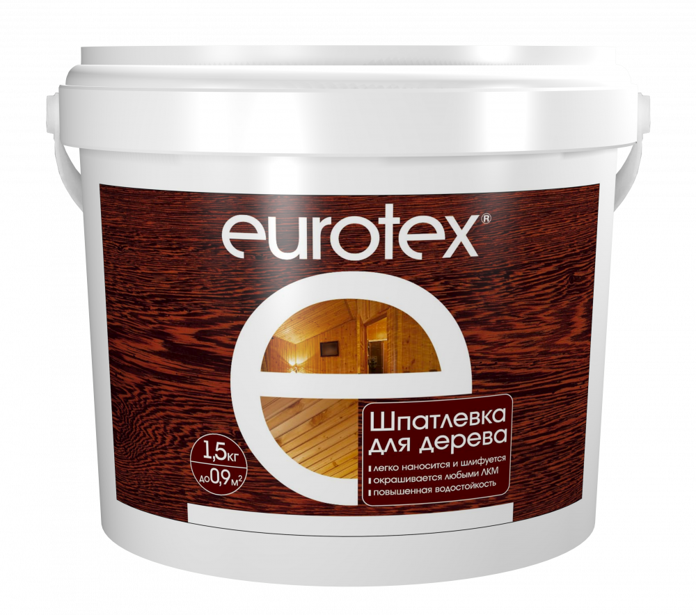 Шпатлевка для дерева "Eurotex", сосна (1,5 кг)