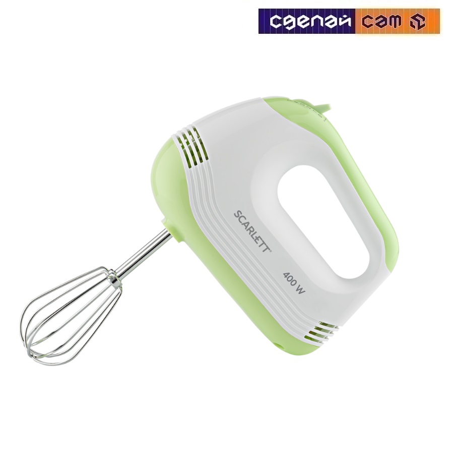 Миксер SCARLETT ,SC-HM40S15 White with green    