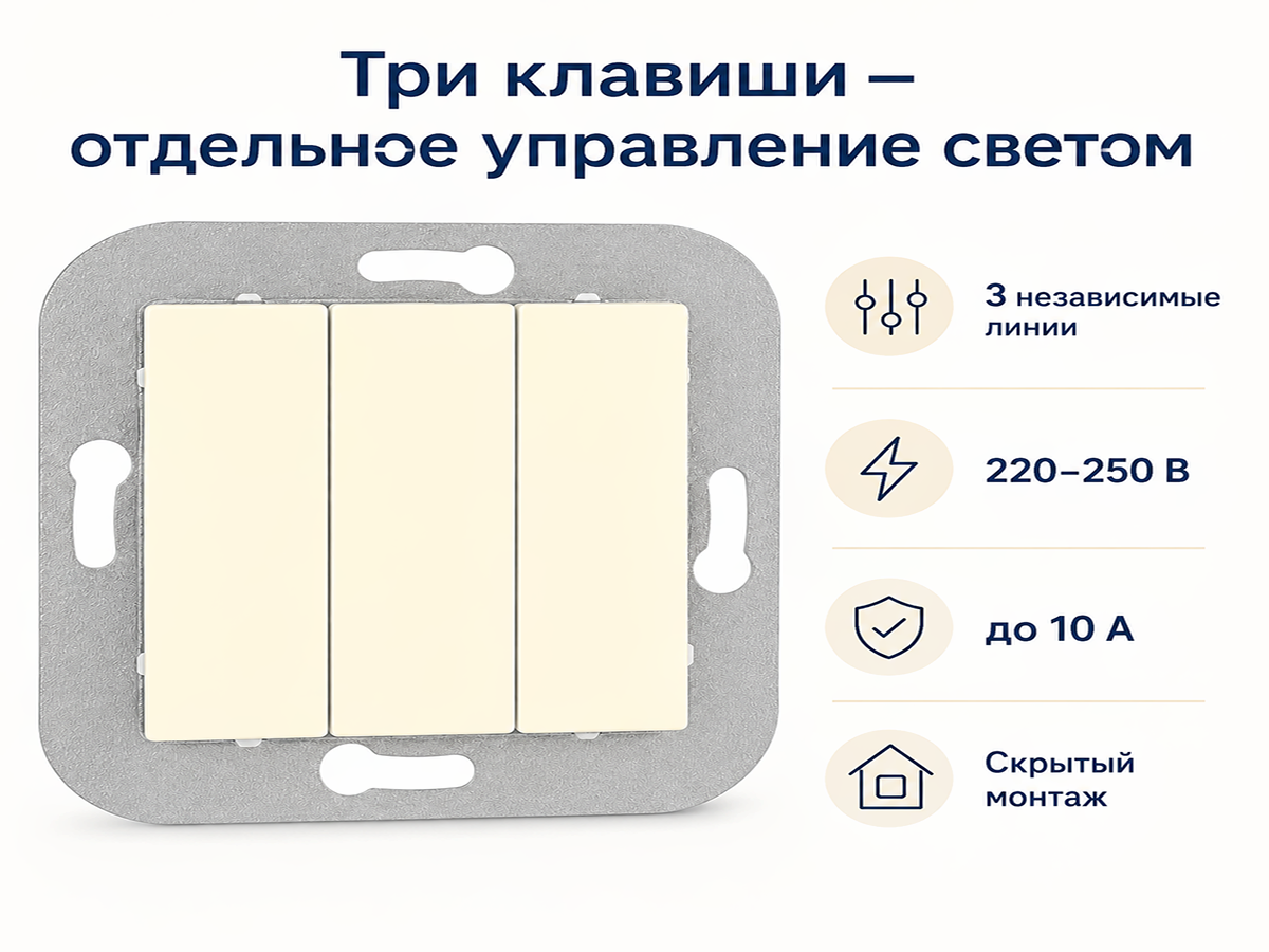 Выключатель С05 10-552 слон.кость