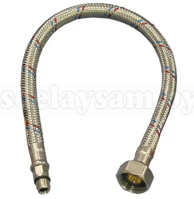 Шланг водопроводный гибкий ШВГ-ШД М10х1-0,6-Г1/2