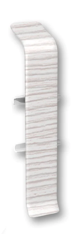 Соединитель  для плинтуса 70мм "Идеал Деконика", 255 Ясень бьянко